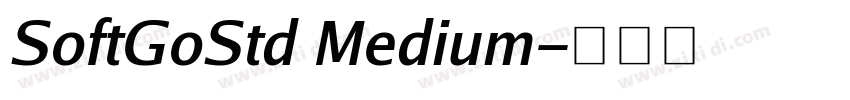 SoftGoStd Medium字体转换